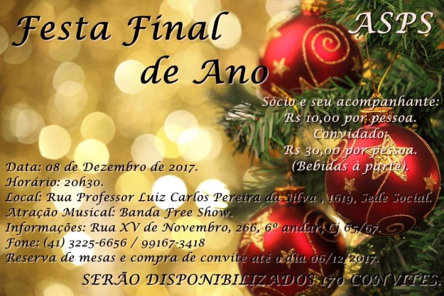 cartaz festa final de ano